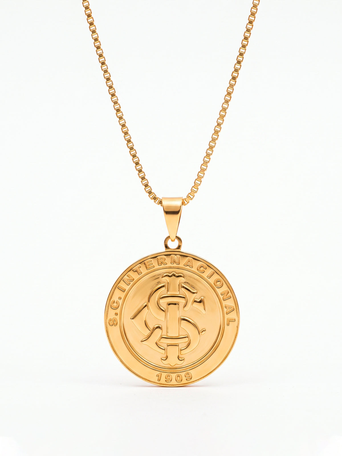Corrente Internacional - veneziana - banhado a ouro 18k