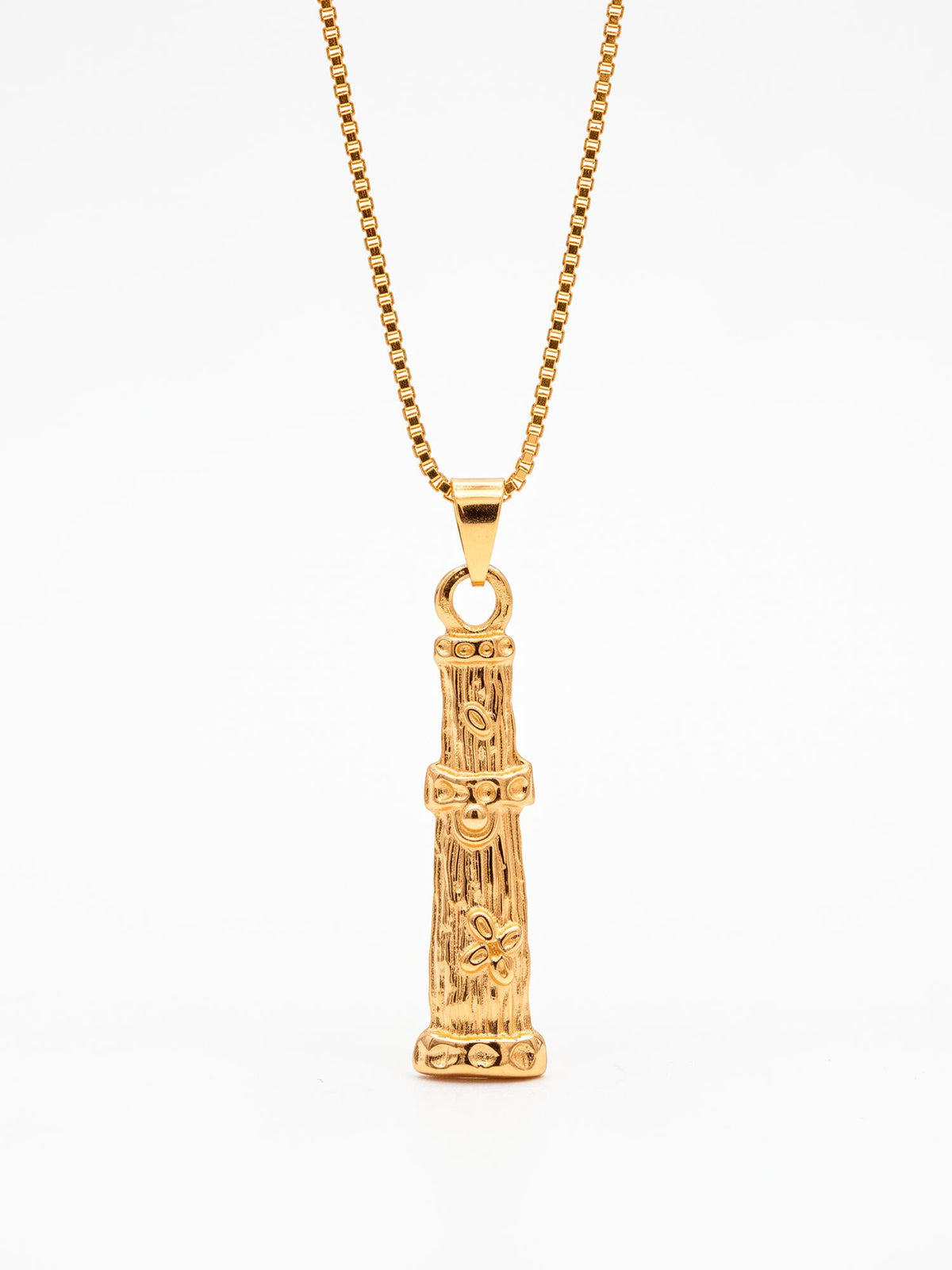 Corrente Xaxará de Omolu - veneziana - banhado a ouro 18k