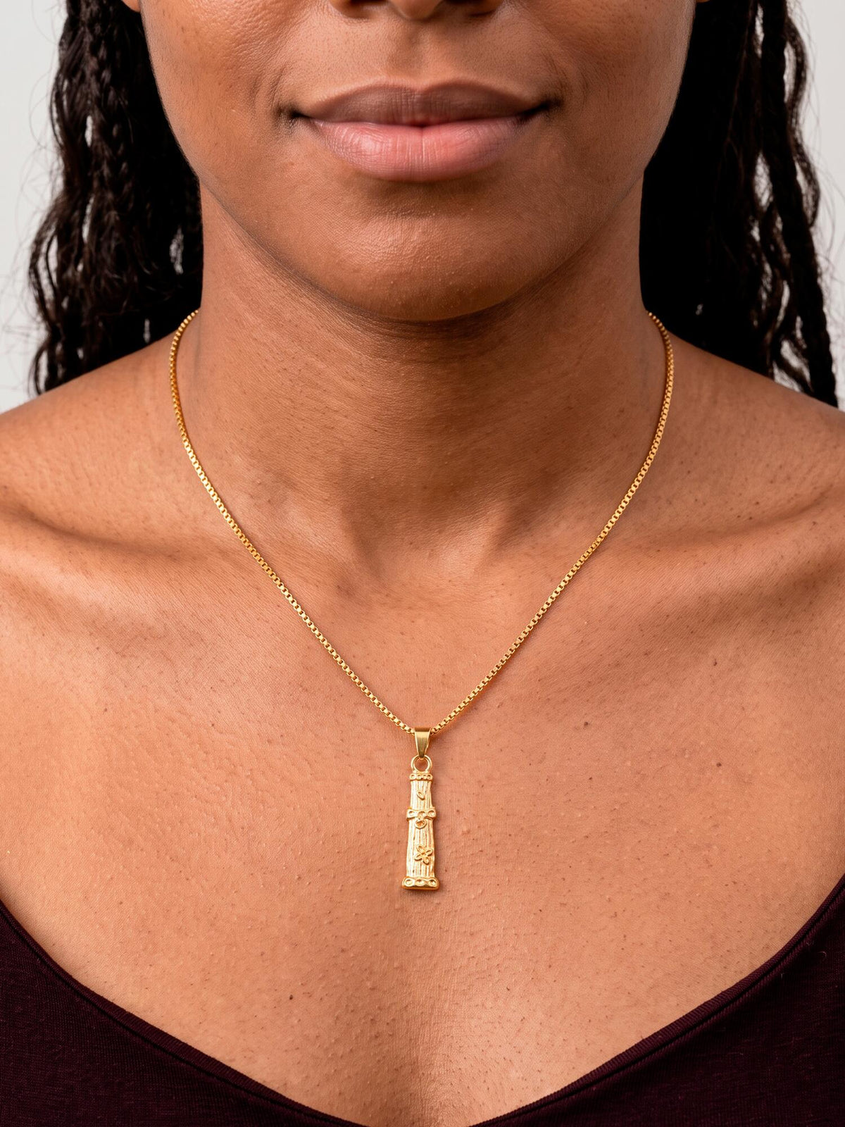 Corrente Xaxará de Omolu - veneziana - banhado a ouro 18k - foto 4