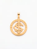 Pingente Internacional vazado - banhado a ouro 18k