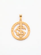 Pingente Internacional vazado - banhado a ouro 18k