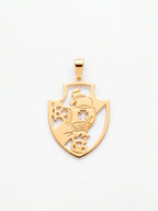 Pingente Vasco vazado - banhado a ouro 18k