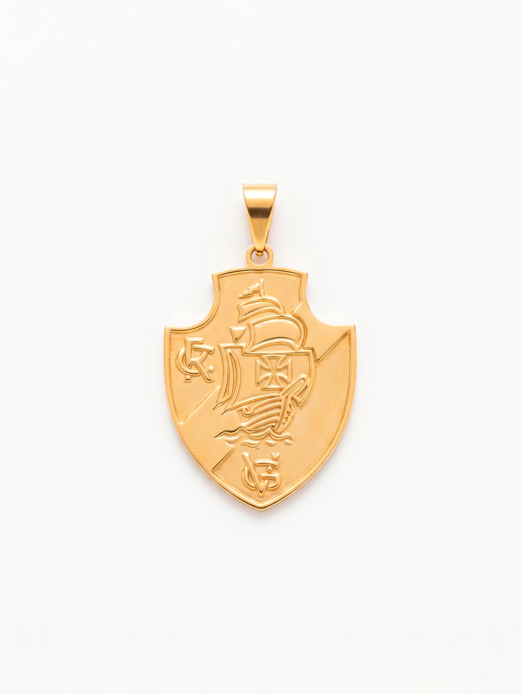 Pingente Vasco - banhado a ouro 18k