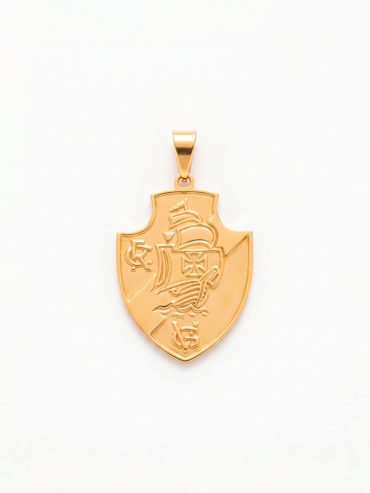 Pingente Vasco - banhado a ouro 18k