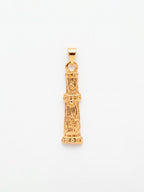 Pingente Xaxará de Omolu 3,0 x 1,0 cm - banhado a ouro 18k