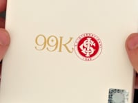 Corrente Internacional vazado - elo longo - banhado a ouro 18k