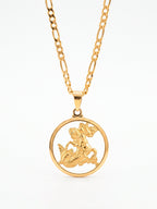 Corrente Medalha de São Jorge - 3 por 1 - banhado a ouro 18k