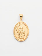 Pingente São José 2,5 x 1,8 cm - banhado a ouro 18k