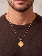 Corrente medalha São Francisco de Assis - veneziana - banhado a ouro 18k - foto 3