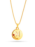 Corrente signo Peixes - veneziana - banhado a ouro 18k