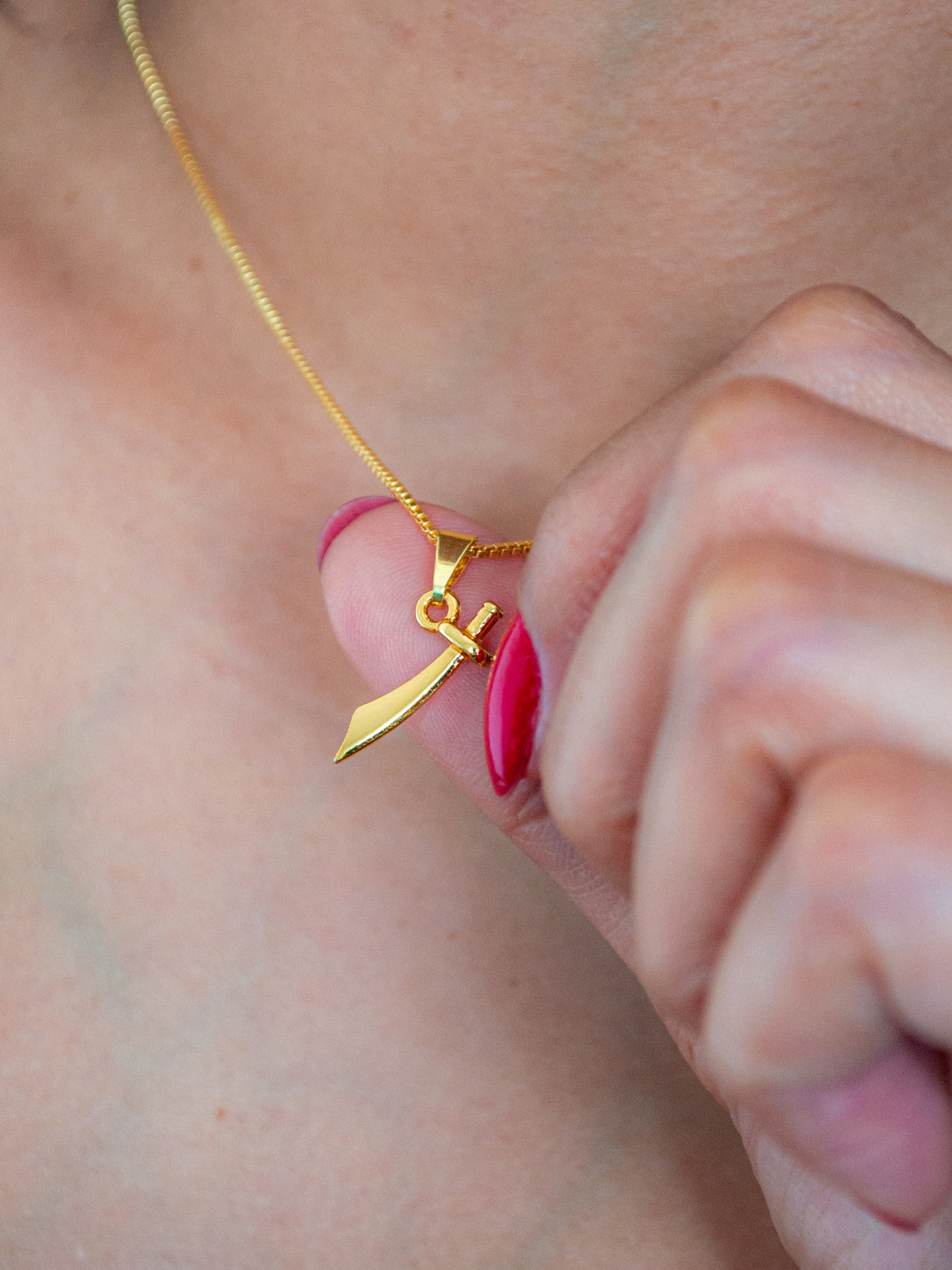 Pingente Espada de Iansã - banhado a ouro 18k - foto 2