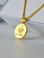 Pingente Eu Amo Ser Mãe - banhado a ouro 18k - foto 2