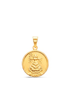 Pingente medalha Oxum - banhado a ouro 18k