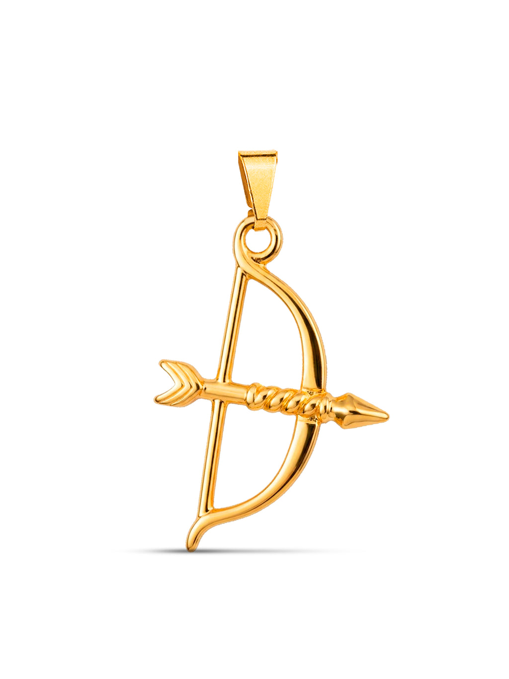 Pingente Ofá de Oxossi G - banhado a ouro 18k