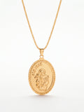 Corrente São José - veneziana - banhado a ouro 18k