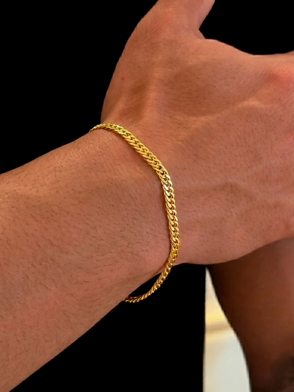 Pulseira Grumet duplo - 4,5 mm - banhada a ouro 18k - foto 2