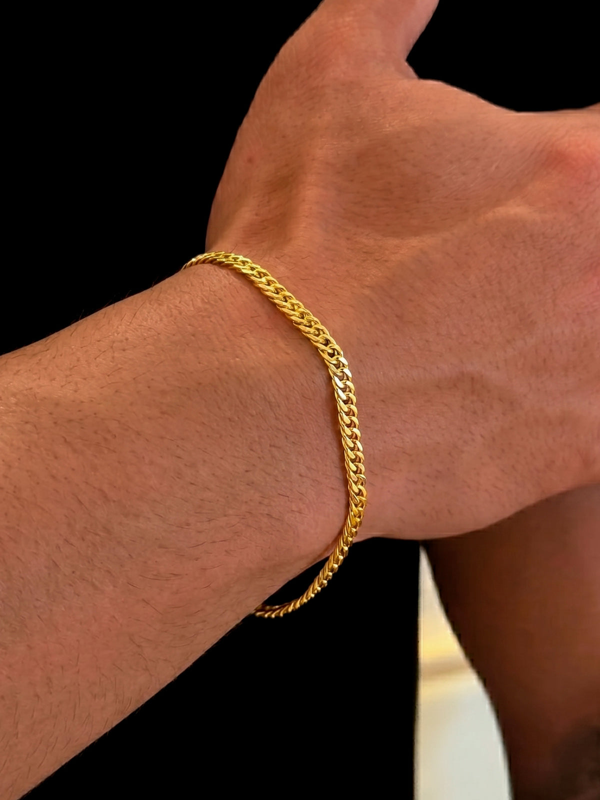Pulseira Grumet duplo - 4,5 mm - banhada a ouro 18k - foto 2