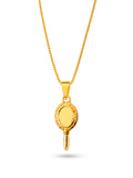 Corrente Espelho de Iemanjá - veneziana - banhado a ouro 18k