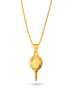 Corrente Espelho de Iemanjá - veneziana - banhado a ouro 18k