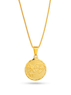 Corrente menina autismo - veneziana - banhado a ouro 18k