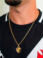 Pingente Vasco vazado - banhado a ouro 18k - foto 2