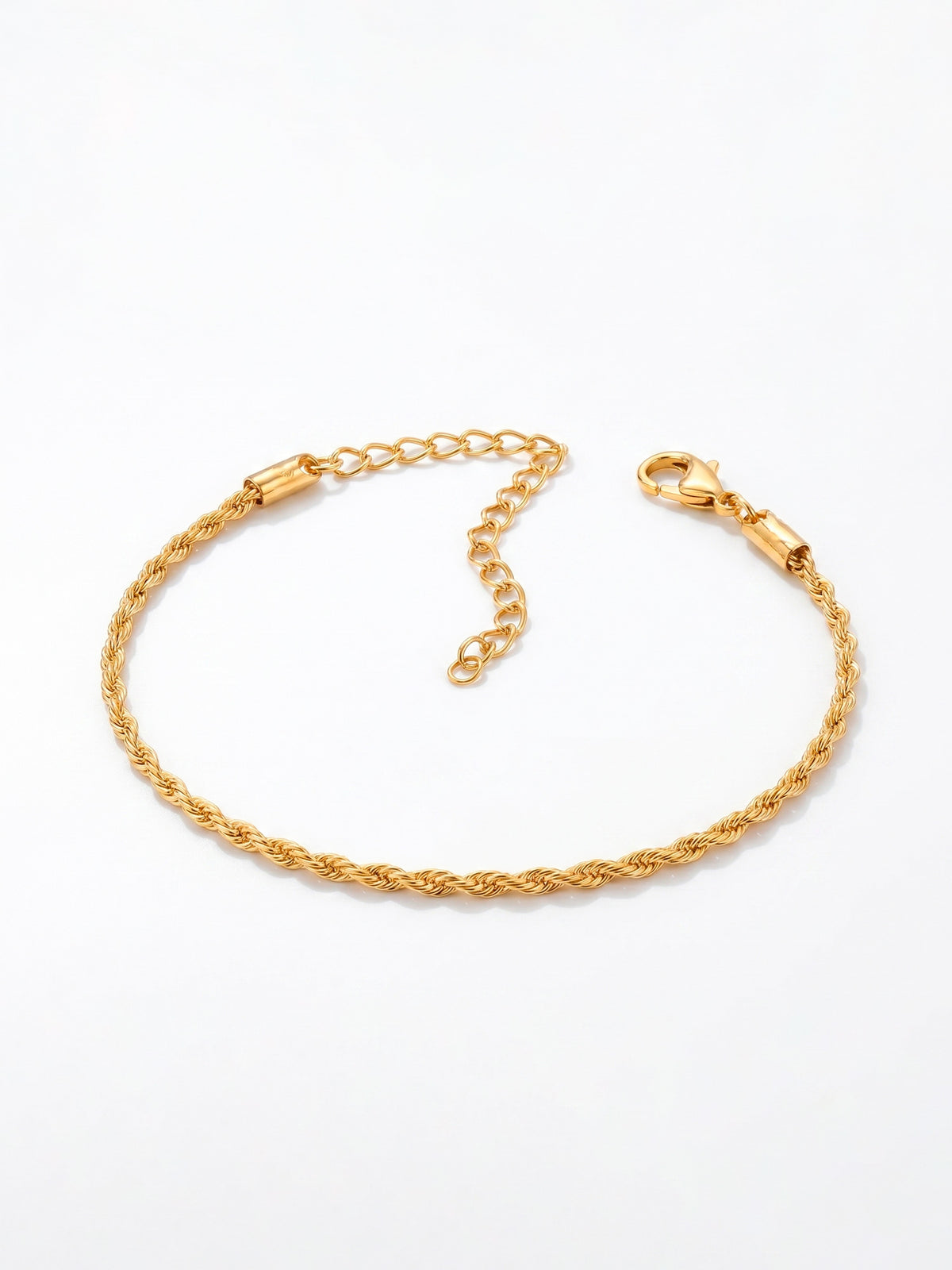 Pulseira cordão baiano feminina - banhado a ouro 18k