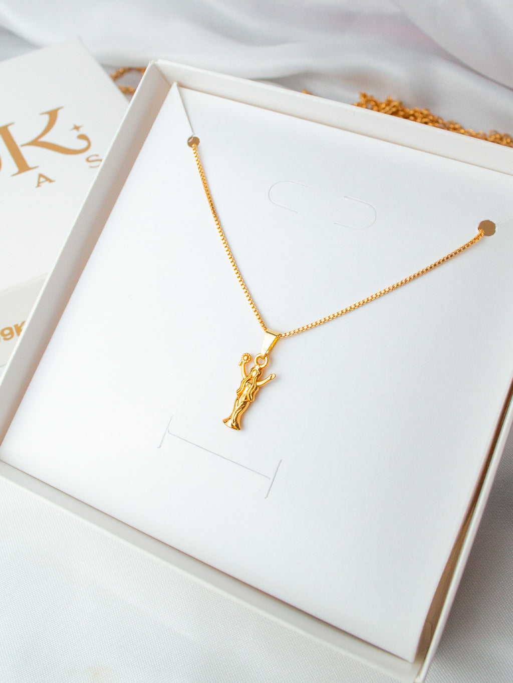 Corrente Iemanjá - veneziana - banhado a ouro 18k - foto 4
