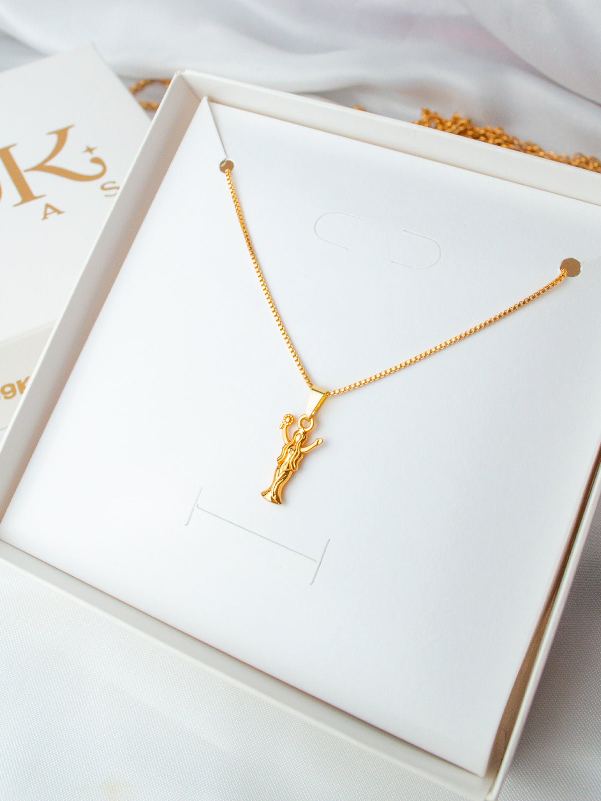 Corrente Iemanjá - veneziana - banhado a ouro 18k - foto 4