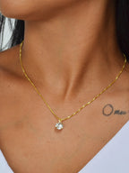Corrente ponto de luz branco diamante - veneziana - banhado a ouro 18k - foto 2