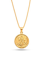 Corrente medalha Iemanjá - veneziana - banhado a ouro 18k - foto 2