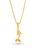 Corrente Sereia - veneziana - banhado a ouro 18k