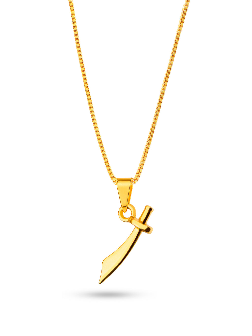 Corrente Espada de Iansã - veneziana - banhado a ouro 18k - foto 3