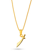 Corrente Espada de Iansã - veneziana - banhado a ouro 18k - foto 3