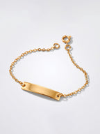 Pulseira Infantil com plaquinha - banhada a ouro 18k - foto 2