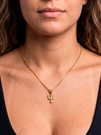 Corrente psicologia - veneziana - banhado a ouro 18k - foto 4