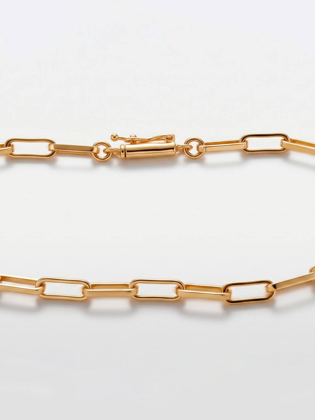 Pulseira Elo arredondado 4 mm - fecho canhão