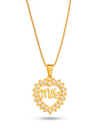 Corrente Mãe cravejada - veneziana - banhado a ouro 18k