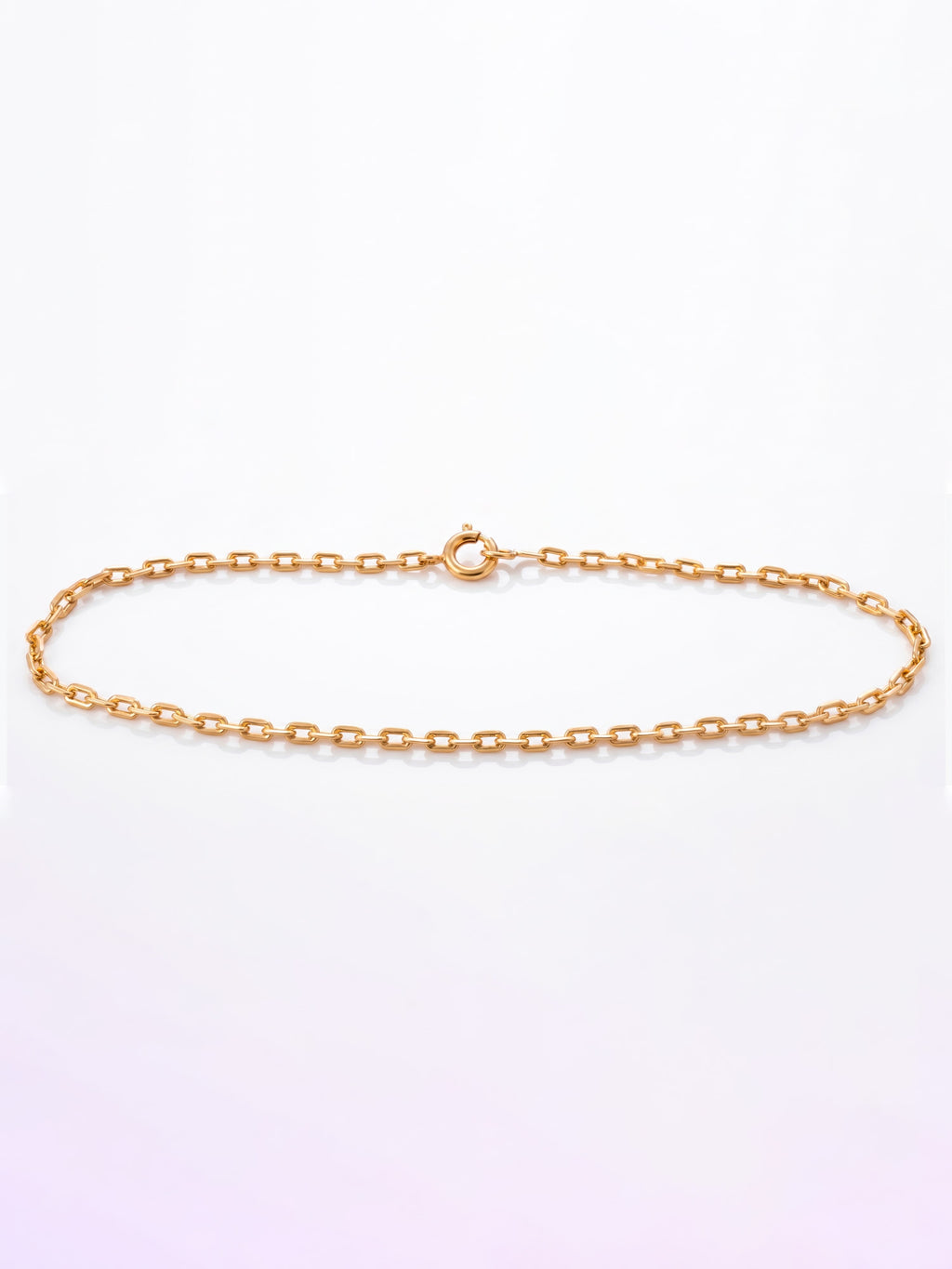 Pulseira Cadeado - 2 mm - banhada a ouro 18k - foto 4