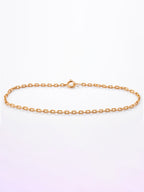 Pulseira Cadeado - 2 mm - banhada a ouro 18k - foto 4