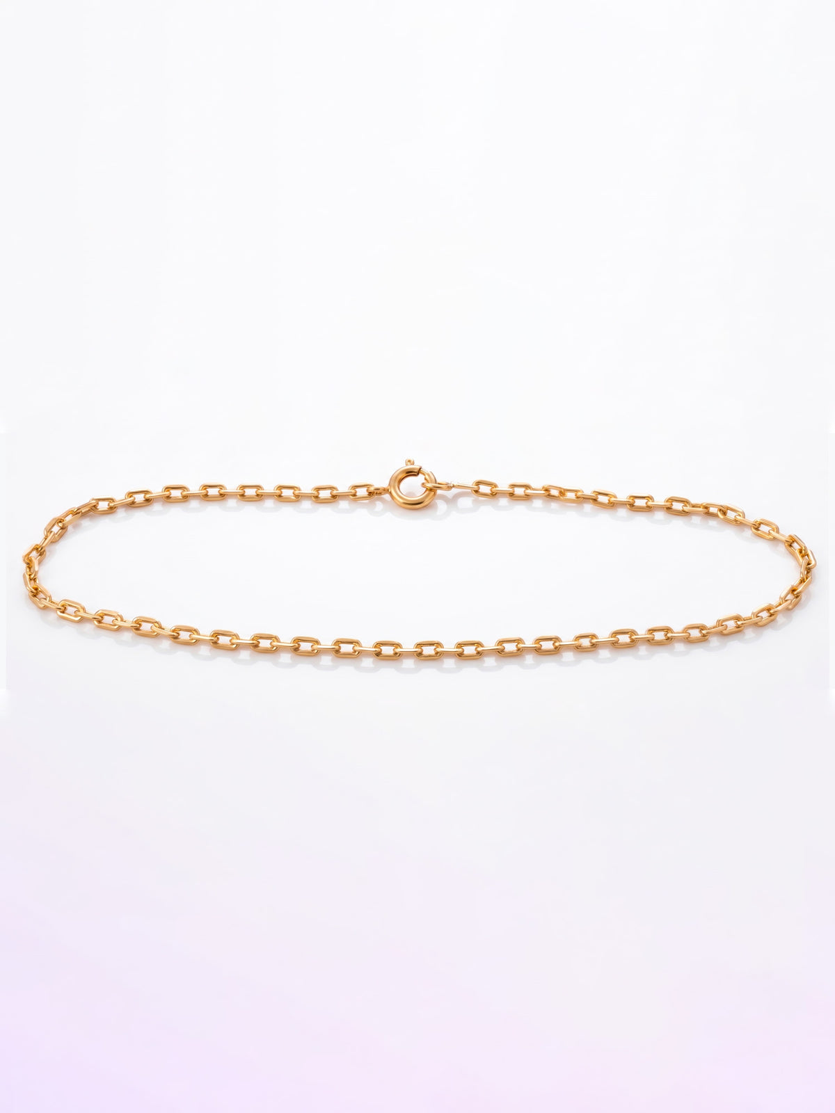 Pulseira Cadeado - 2 mm - banhada a ouro 18k - foto 4