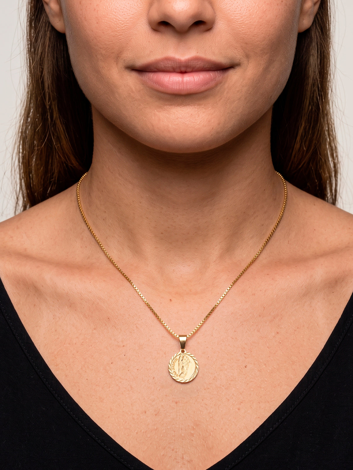 Corrente São gabriel - veneziana - banhado a ouro 18k - foto 4