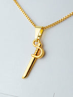 Corrente Espada de Ogum - veneziana - banhado a ouro 18k - foto 5