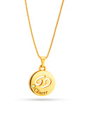 Corrente signo Câncer - veneziana - banhado a ouro 18k