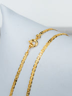 Corrente Piastrine 2,5 mm - fecho tradicional - banhado a ouro 18k - foto 3