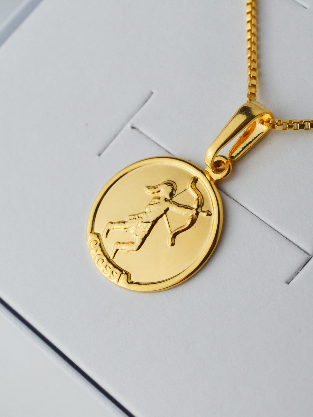Corrente medalha Oxossi - veneziana - banhado a ouro 18k - foto 5