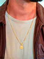 Pingente medalha Axé - banhado a ouro 18k - foto 2