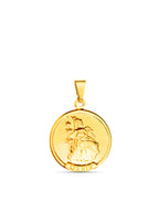 Pingente medalha Oxalá - banhado a ouro 18k