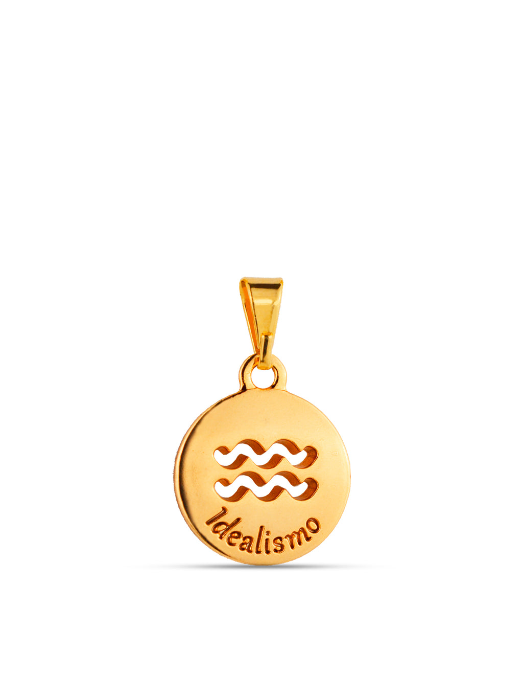 Pingente signo Aquário - banhado a ouro 18k - foto 3
