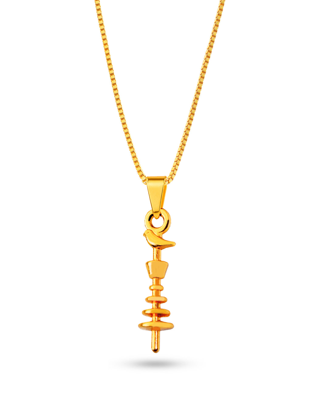 Corrente Opaxorô de Oxalá - veneziana - banhado  a ouro 18k