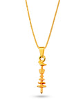 Corrente Opaxorô de Oxalá - veneziana - banhado  a ouro 18k